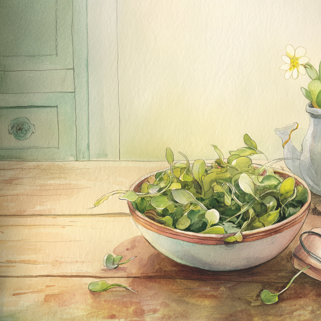 Arugula and Watercress Salad with Fresh Herbs