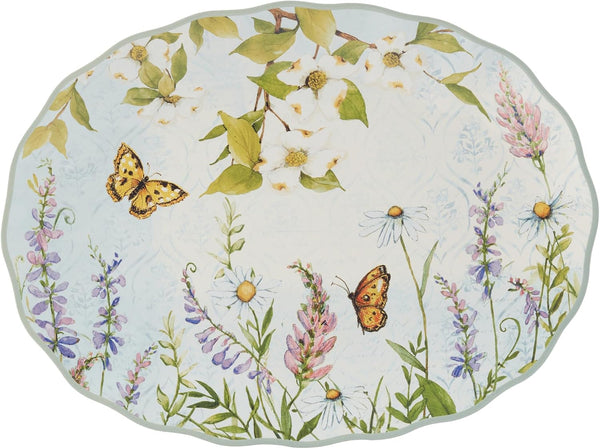 Easter Meadow Oval Serving Platter