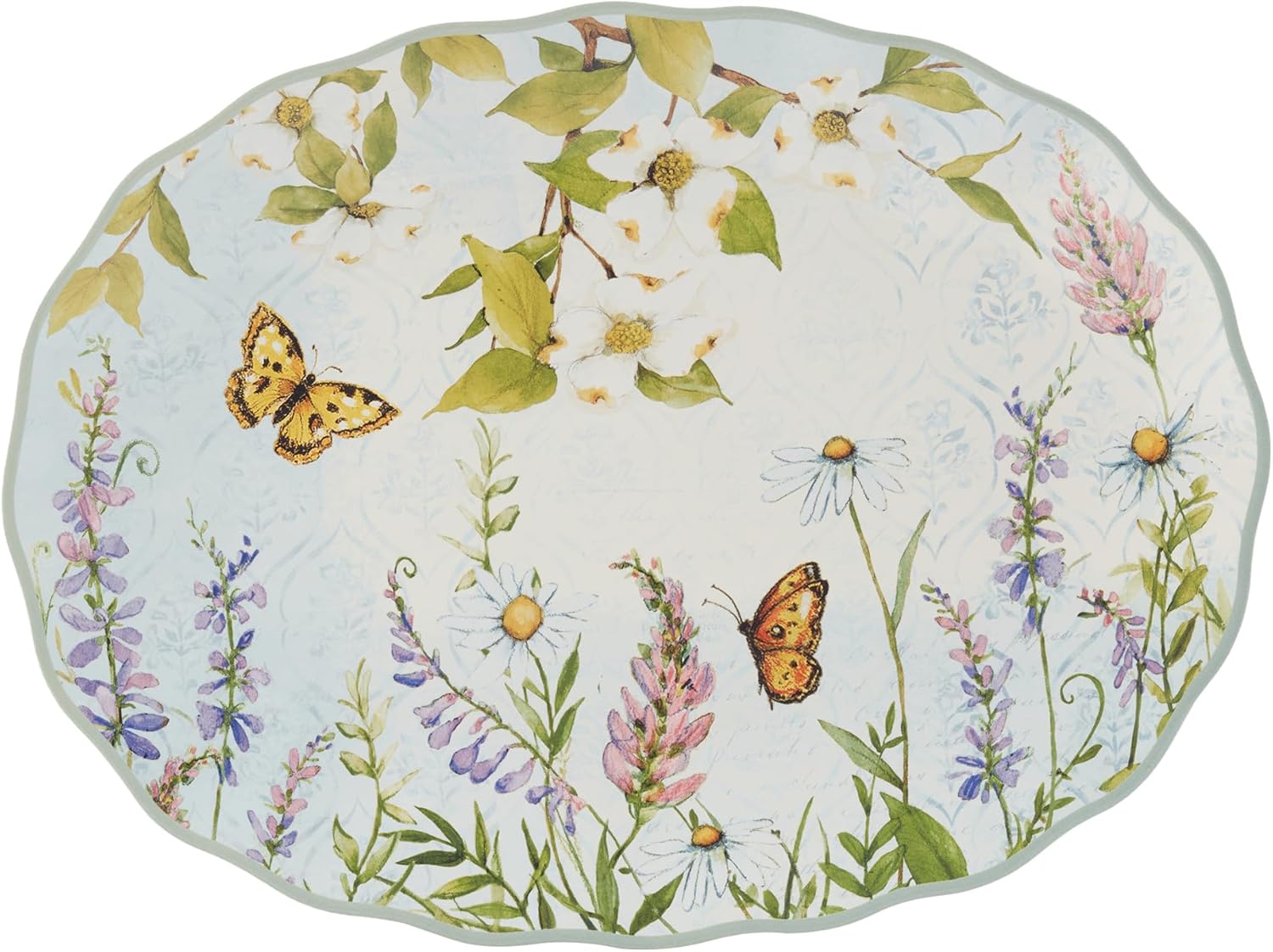 Easter Meadow Oval Serving Platter