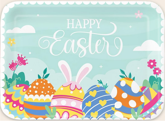Colorful Easter Egg Serving Tray