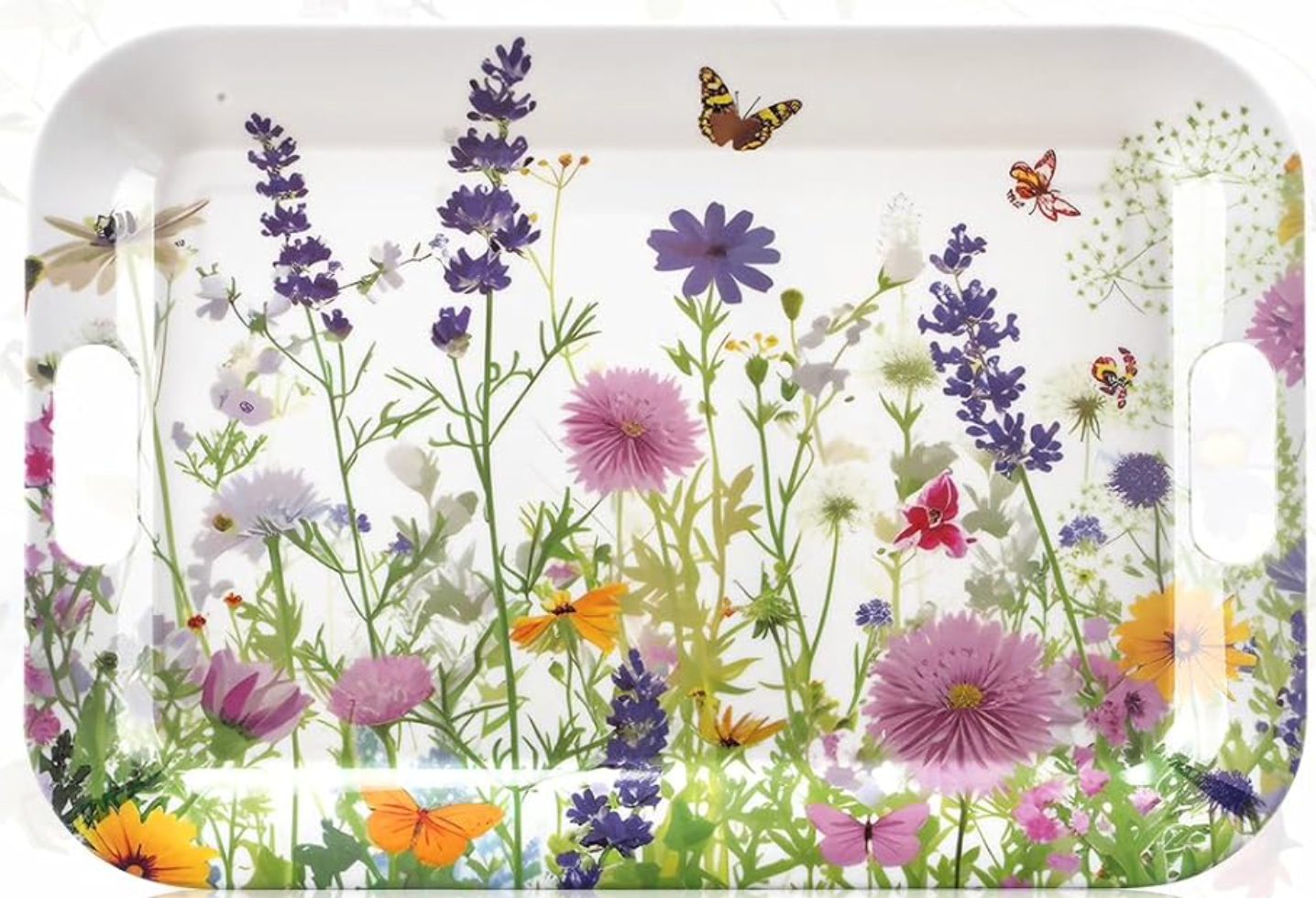 Wildflower Easter Serving Tray Set