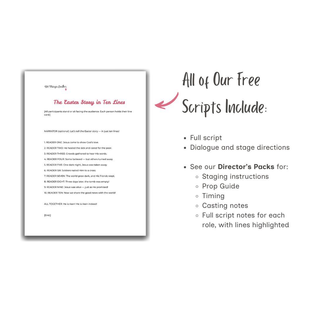 Hop, Roll, and Shine – Free Preschool Easter Play Script