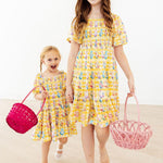 Easter Picnic Smocked Ruffle Dress